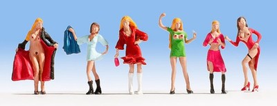 Noch 15959 HO Scale Women of the Night -- pkg(6)