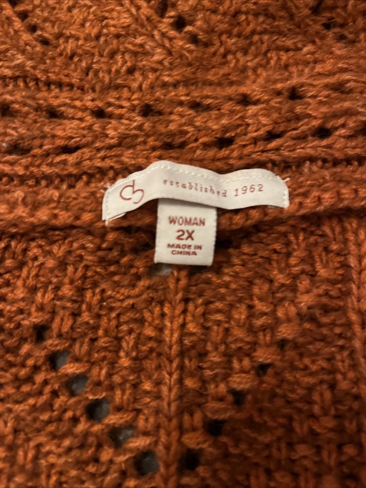 Orange Sweater 2x - Image 2 of 4