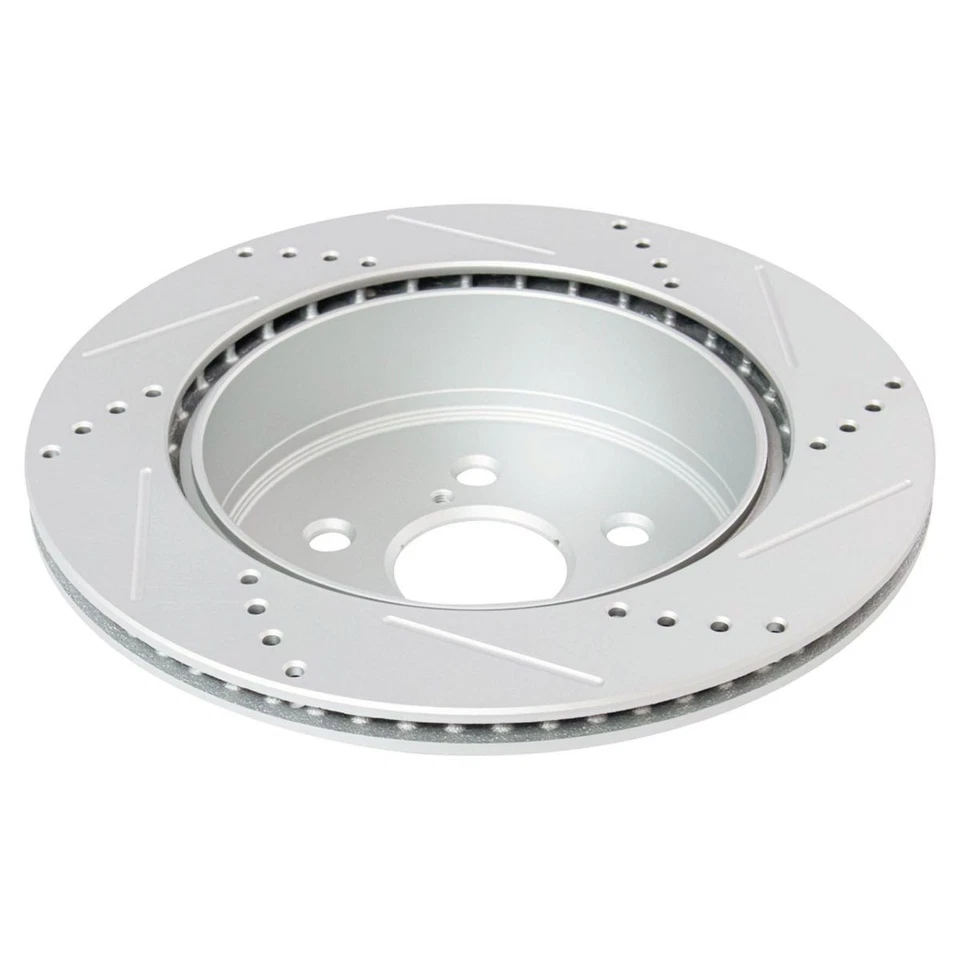 Front & Rear Performance Drilled Slotted Coated Rotor Kit for Lexus New - Image 4 of 4