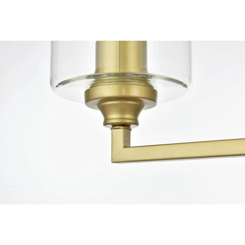 Living District LD7315W23BRA Mayson 3 Light 23 inch Brass Bath Sconce Wall Light - Picture 5 of 6