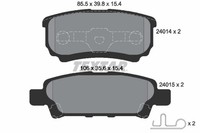 Bremsbelagsatz Scheibenbremse Textar 2401401 FüR Outlander Chrysler Mitsubishi 8