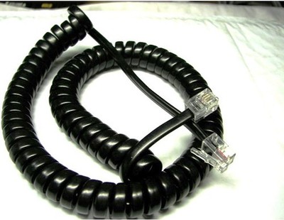 Cisco IP Phone Handset Cord 6900 Series CP 6941 6911 Curly Coil Black 9Ft