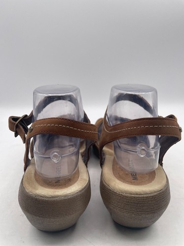 Merrell Luxe Strap Bagpipe Sandal Women's Sz 9 Brown Open Toe Leather - Picture 3 of 9