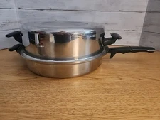 Vacumatic by Vollrath Triple Stainless Steel 11.5" Skillet w/Dutch Oven Lid