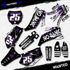 Purple Wanted Racing Graphics Kit fits Yamaha 06-09 YZ250F YZ450F YZF 250 450