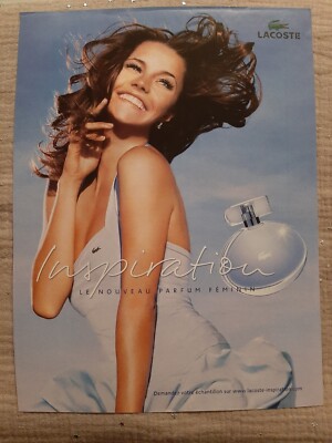Werbepapier Parfum. Lacoste Inspiration von 2006 - Parfum Ad 