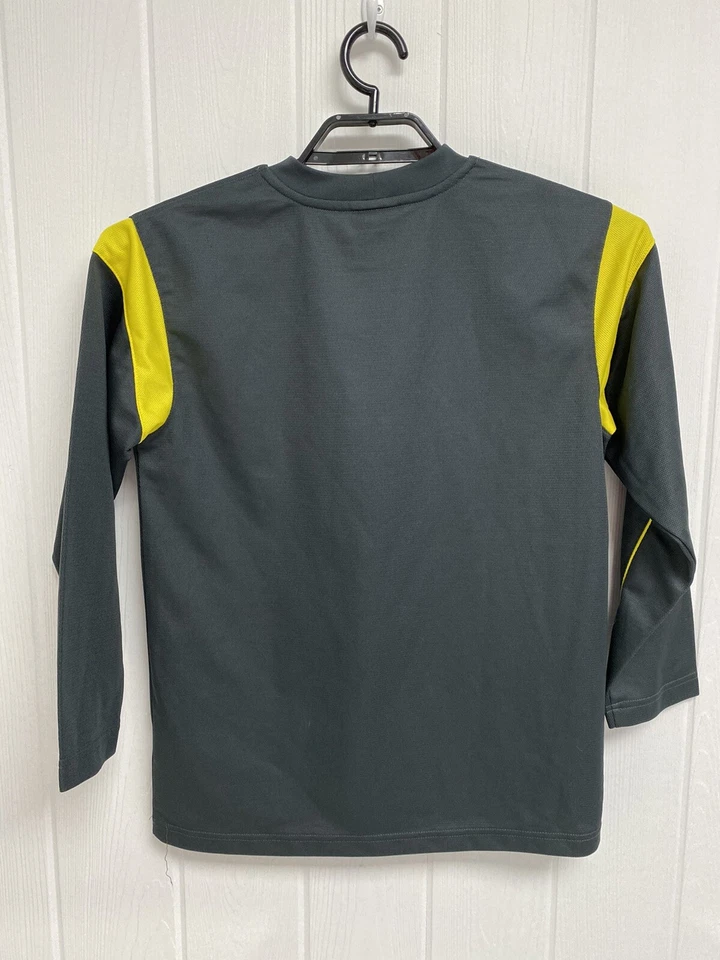 Vintage Nike youth boys t-shirt sport long sleeve gray/yellow size L 14-16 - Image 4 of 4