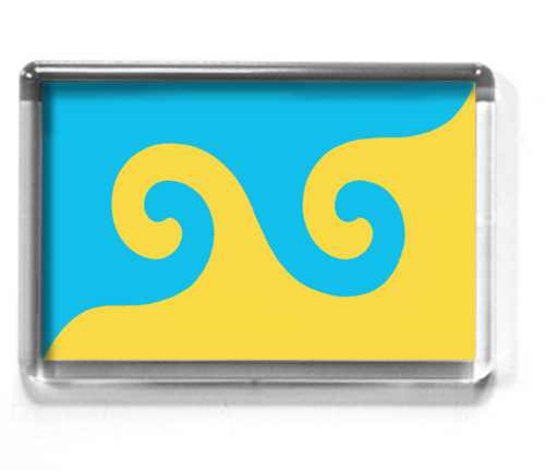 KARMAPA DREAM FLAG imán nevera 7x4,5 cm Kagu, dharma, budismo - Imagen 1 de 1