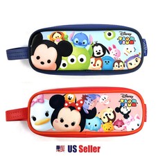 Disney Tsum Tsum Pencil Case Mickey Minnie Monster Stitch : 1pc