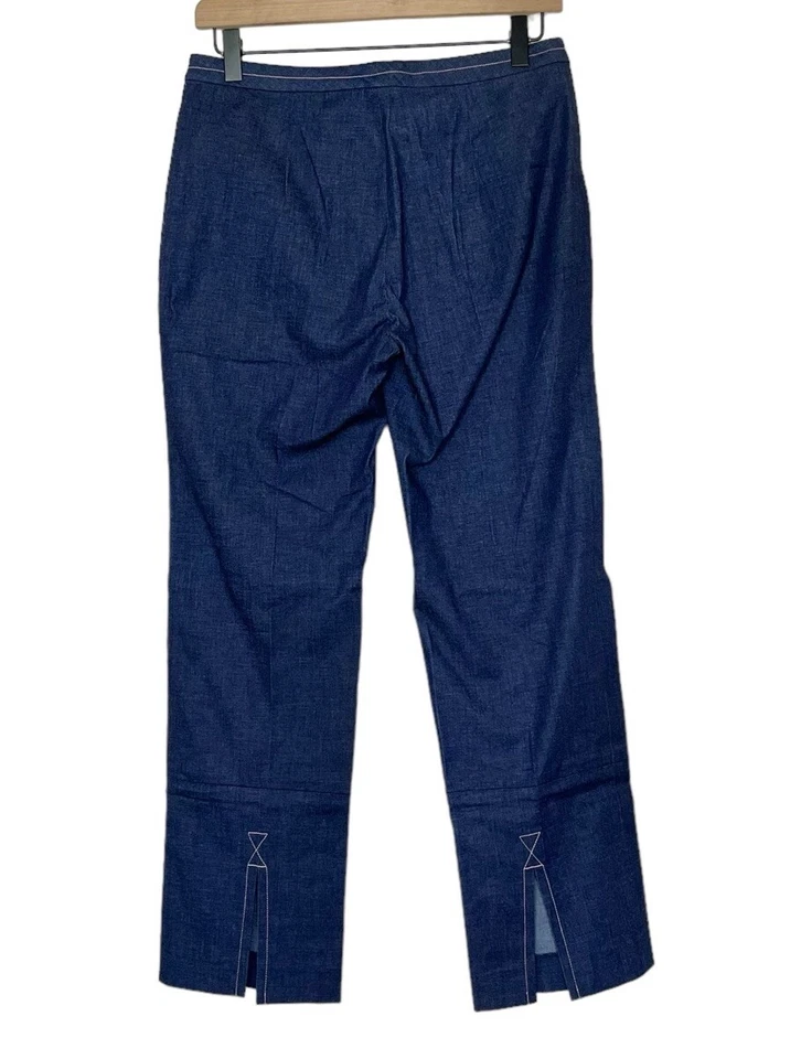 Pantalones Tibi Pierna Recta Azul Denim Rosa Talla 6 Nuevos con Etiquetas Foto 3 de 4