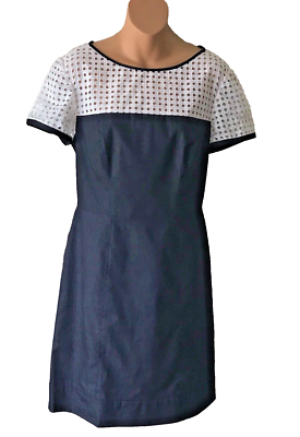 donna morgan blue eyelet dress Donna Morgan Belted Eyelet Lace Fit Flare Dress, $196 | Nordstrom