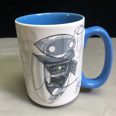 Disney Pixar Mug - WALL-E: The Art of Pixar Sketch Coffee - EVE Disneyana Art