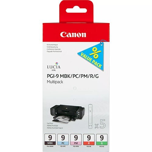 Canon PGI-9 MBK/PC/PM/R/G Original Multipack Tintenpatronen - Bild 1 von 1