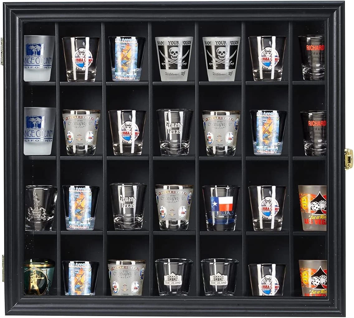 Shot case cheap wall shelf