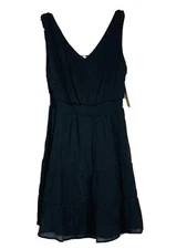 Women Size 2X Just Found NWT Solid Black Fit And Flare lined dress