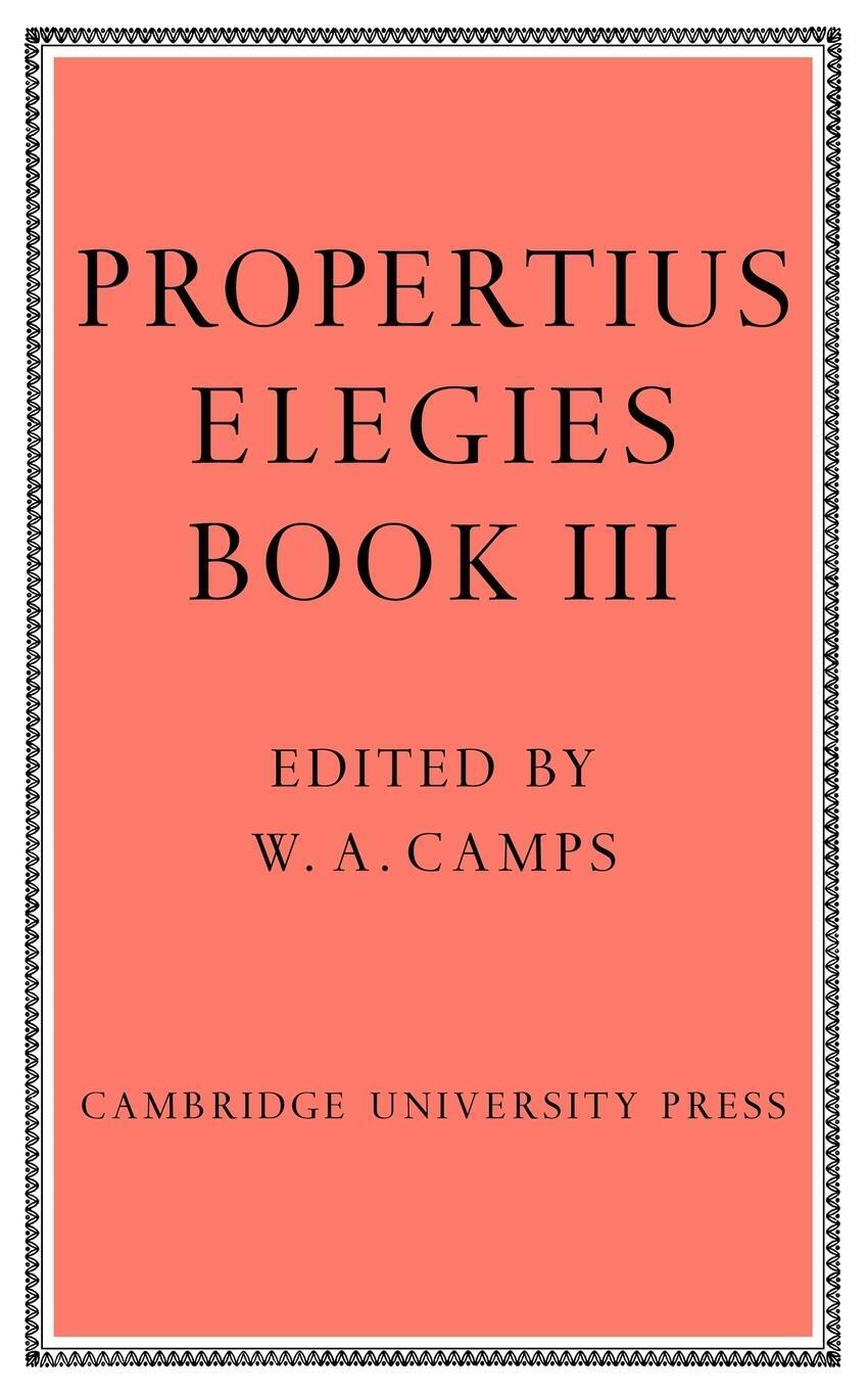 Thumbnail - Elegies Bk 3 Camps Propertius Taschenbuch Paperback Englisch 2009