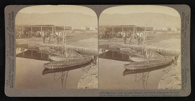 Lake Titicaca 2 miles above sea level, on the Andean plateau, Peru 1907