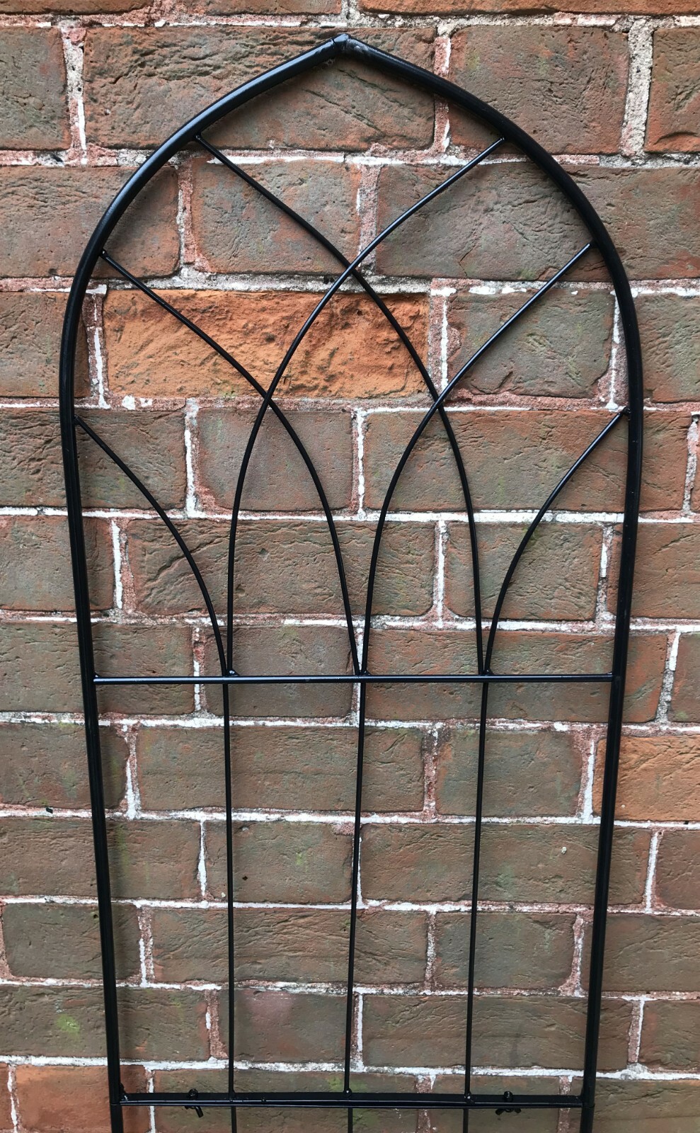 Garden & Patio Trellises 1.6m Black Gothic Garden Plant Support Trellis