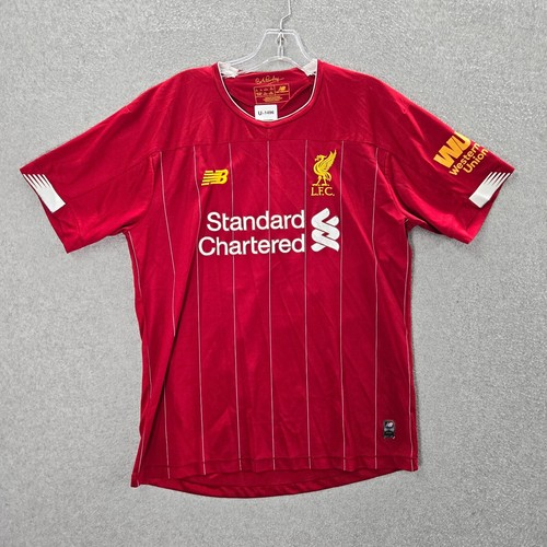 Liverpool FC Men Jersey L Red New Balance Home 2019-20 Mohamed Salah 11 READ