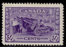 CANADA GVI SG387, 50c violet, M MINT. Cat £26.