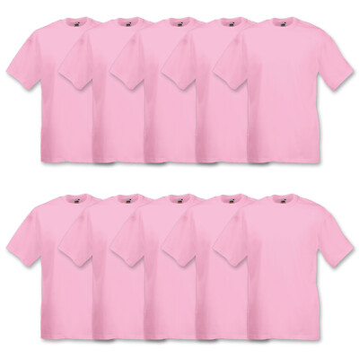 10er Fruit of the Loom Herren T-Shirt Sets Baumwolle Valueweight S M L XL XXL