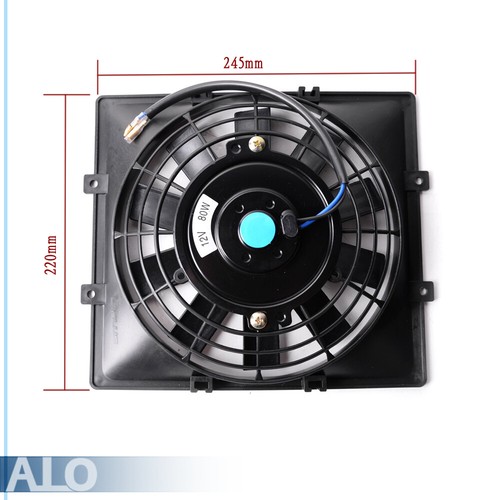 15 Row 10AN Universal Aluminum Transmission Engine Oil Cooler + 7" Cooling Fan - Picture 8 of 12