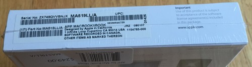 AppleCare Protection Plan MA519LL/A MacBook/iBook New Sealed Apple Care - Picture 3 of 5