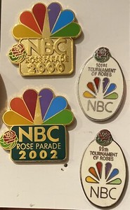 Vintage NBC news Pin Lot Of 4; 2000 & 2004