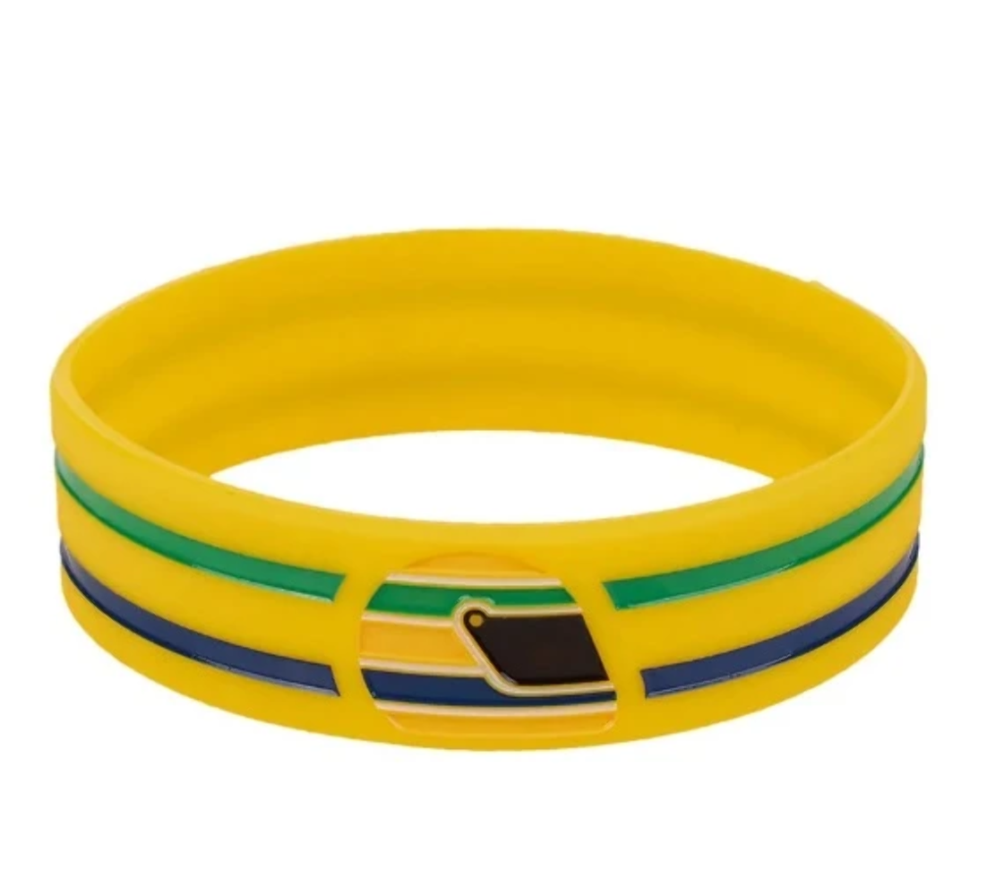 Original Bracelet with Double Recording Signature Ayrton Senna