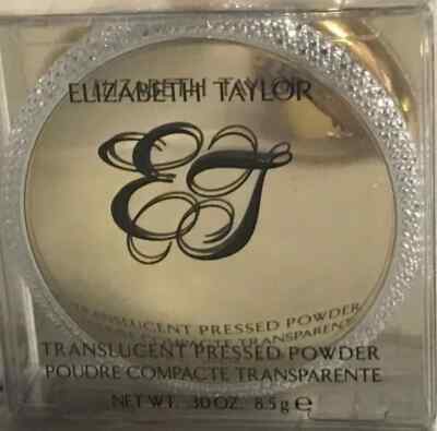 Elizabeth Taylor Translucent Pressed Powder Compact W/ Mirror ~ Deep Super Rare