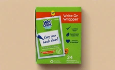 Wet Ones Kids Writable Wrapper Antibacterial Hand Wipes (24 Singles, Fruity Fres