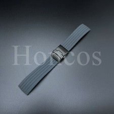 20 MM GRAY RUBBER WATCH STRAP FITS FOR SWATCH X OMEGA MISSION TO THE MOON USA