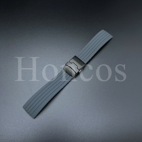 20 MM GRAY RUBBER WATCH STRAP FITS FOR 