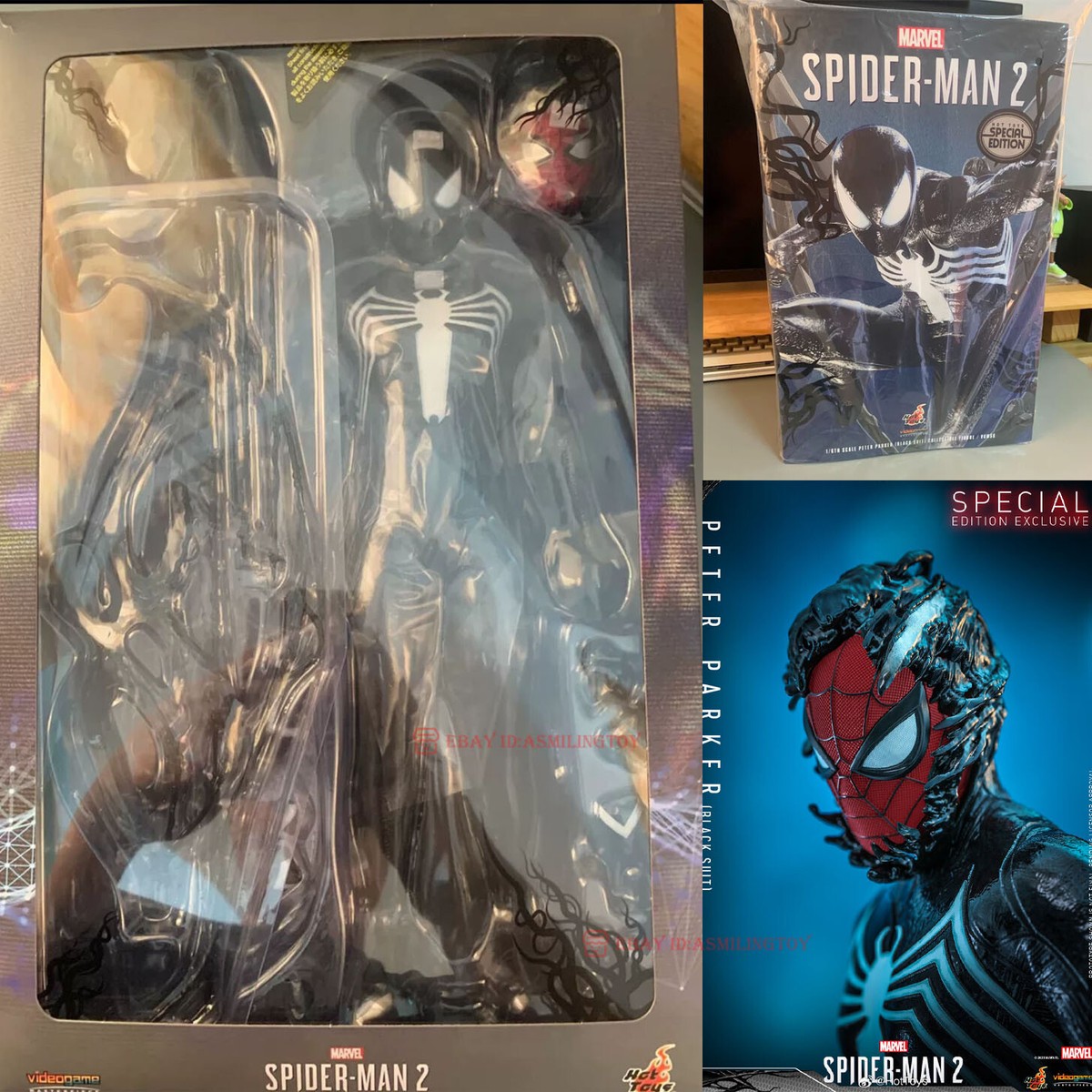 Hot Toys VGM56 Spider-Man 2 Peter Parker Black Suit Special Ver 1