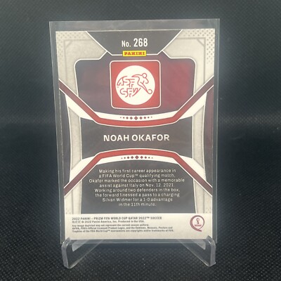 okafor panini prizm Qatar RC 99シリ ラストNo 2022 Panini Prizm