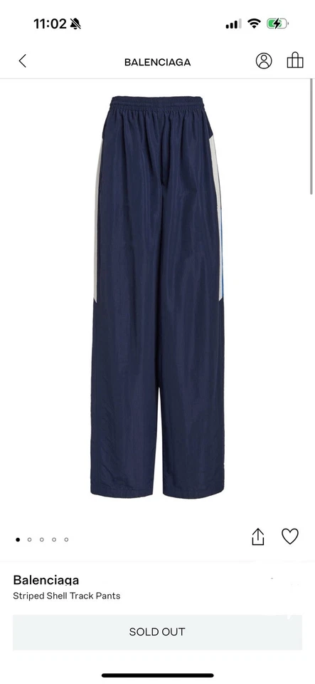 Pantalones deportivos Balenciaga a rayas