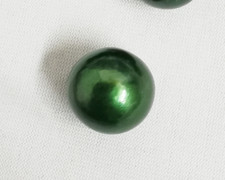 Huge 10-11mm Natural South Sea Genuine Green Round Loose Pearl Undrilled 128