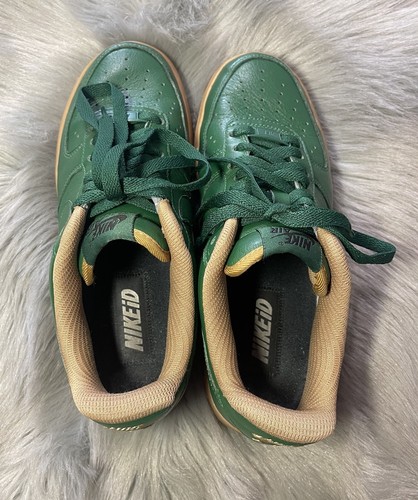 Nike Air Force 1 Low iD By You Custom Green Gum Men’s Size 7 - Picture 5 of 12