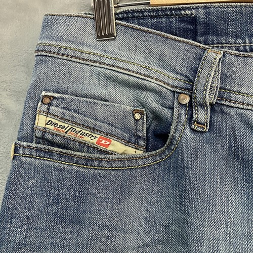 Diesel Tepphar Jeans Mens W32 L34 Blue Slim Carrot Stretch Denim - Picture 3 of 12