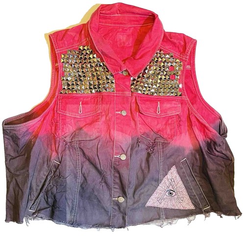 RARE Vintage SEX PISTOLS SID VICIOUS VEST CUSTOM SIZE L PUNK ROCK