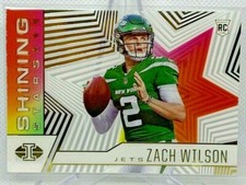 2021 PANINI ILLUSIONS FOOTBALL ZACH WILSON SHINING STARS CLEAR INSERT CARD #12