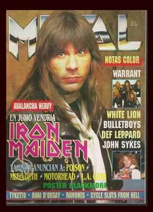 Iron Maiden Bruce Dickinson Metal Magazine Argentina 1992 Ebay