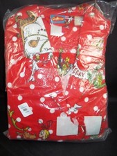 Pottery Barn Teen Flannel PJ Pajamas Christmas Grinch Medium Red 14