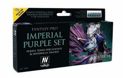 Vallejo Paint 17ml Bottle Imperial Purple Tones Fantasy-Pro Paint Set (8 Colors)