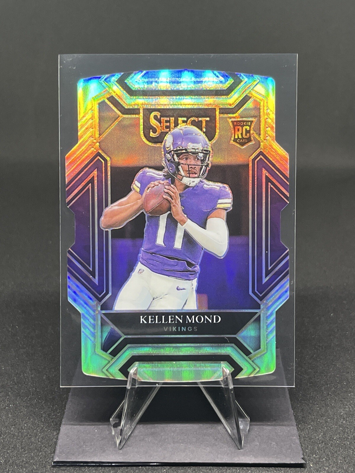 Kellen Mond 2021 Panini Select Rookie #264 Club Level Die-Cut Silver Prizm