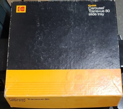 Kodak Carousel Transvue 80 Slide Tray With Instructions and Original Box