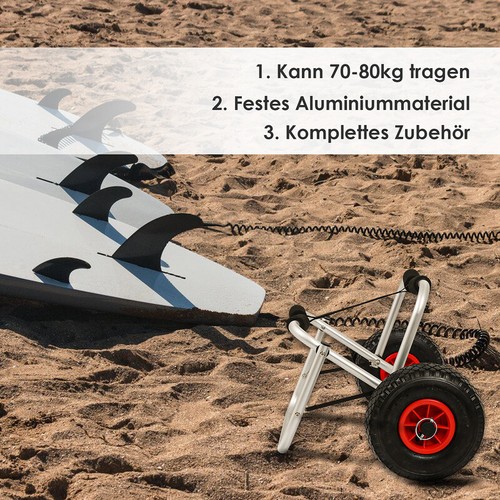 Kajakwagen Kanuwagen Kanu faltbar Wagen Bootswagen Faltbarer Kajak Alu 80kg - Bild 5 von 10