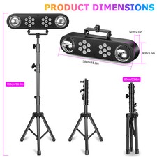 Mobile Party Light Stand With 2 Mirror Balls 14 RGBW For Bar Party Events DJ