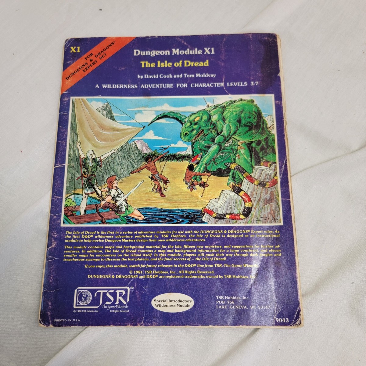 ADVANCED DUNGEONS AND Dragons Module X1 The Isle of Dread #9043 TSR ADVANCED DUNGEONS AND Dragons Module X1 The Isle of Dread #9043 TSR