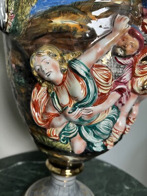 Collection CAPODIMONTE Made in Italy 22”high Large Art Porcelain